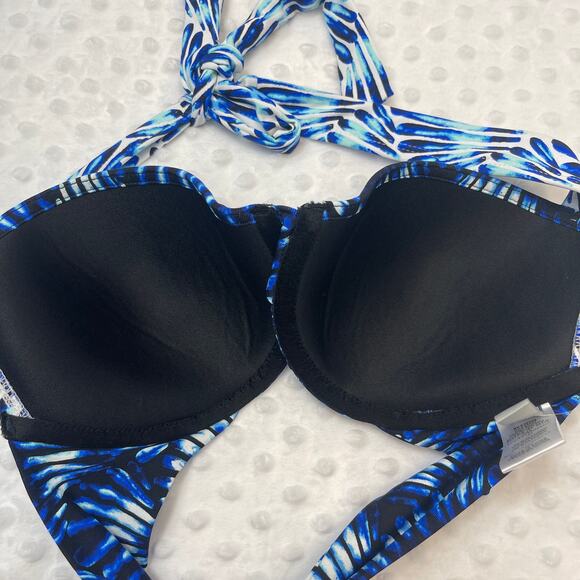Tommy Bahama Bikini Tide Seashell Underwire Molded Cup Bra Top 34C - Picture 8 of 10
